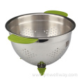 Fruit Basket Sink Stainless Steel Strainer Metal Colander